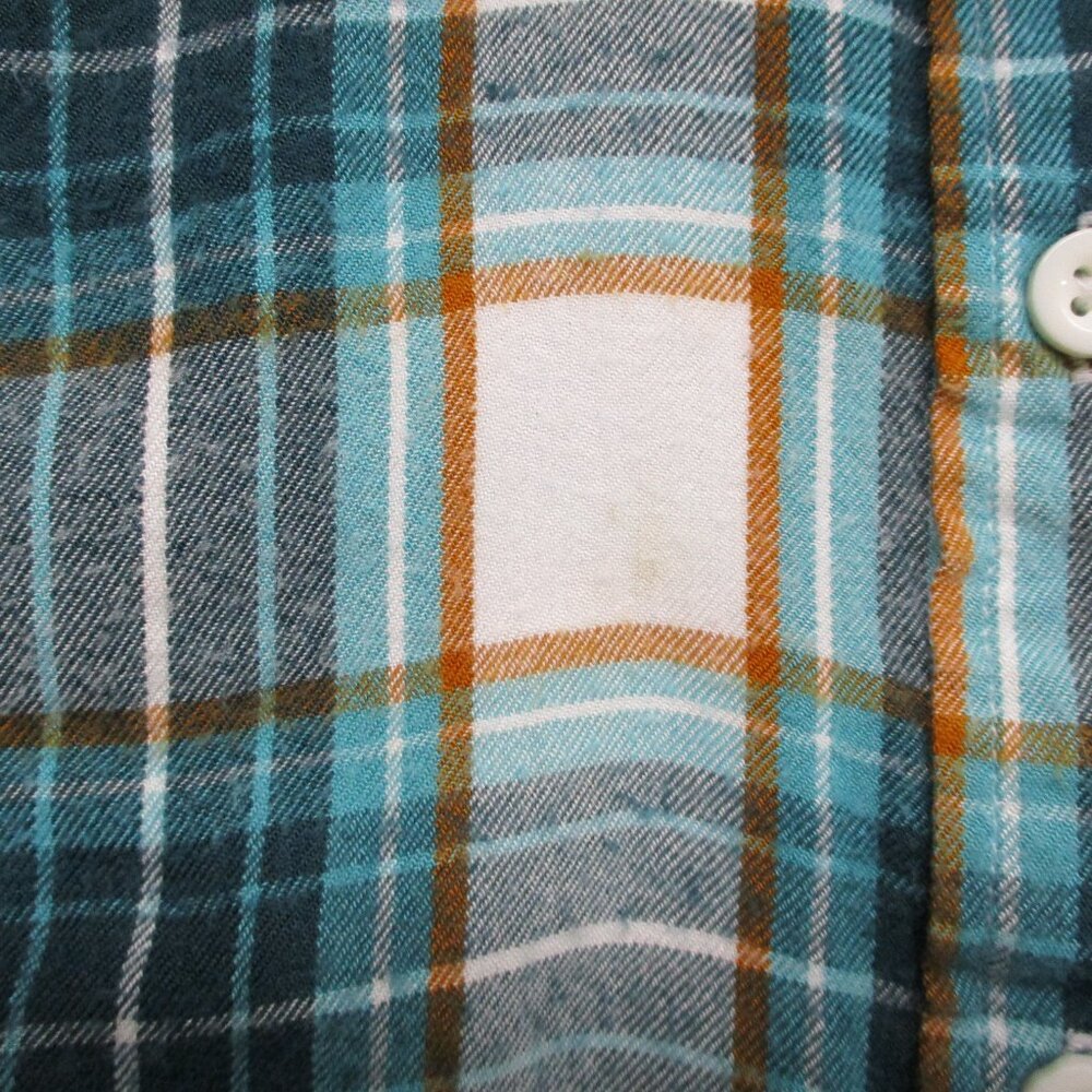 Lane Bryant Button Down Tunic Top Long Sleeve Plaid Blue Women Size | 24 - Picture 4 of 12